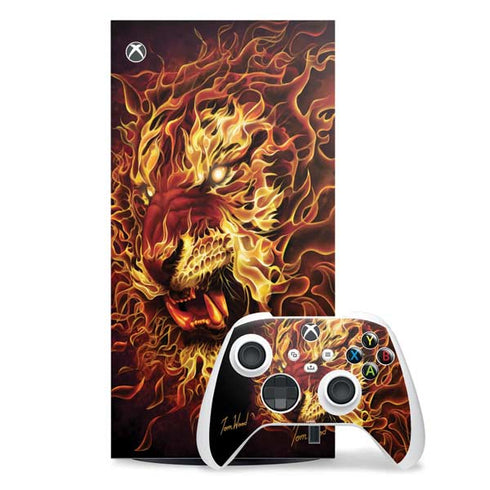 Fire Tiger by Tom Wood Xbox Series X Skins